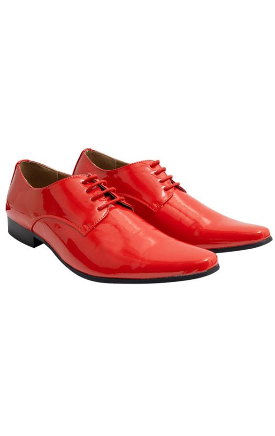 Red color hot sale formal shoes