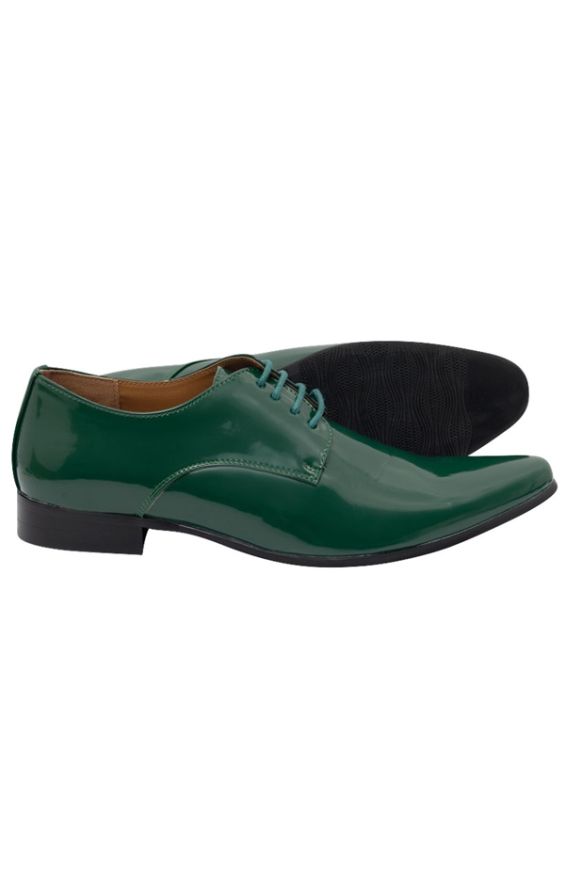 Green and sale white dress shoes