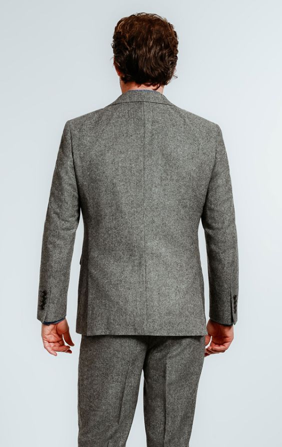 Grey donegal clearance tweed suit