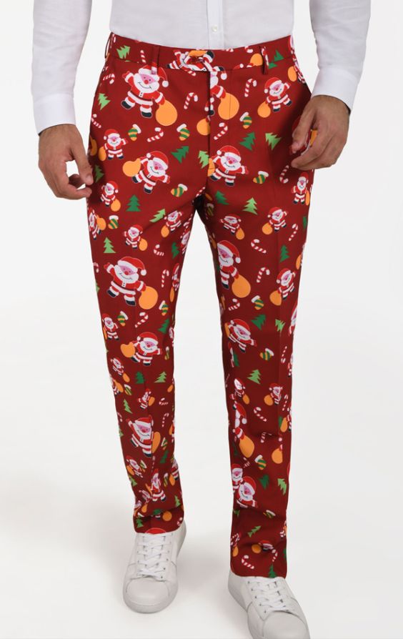 Christmas hot sale suit pants