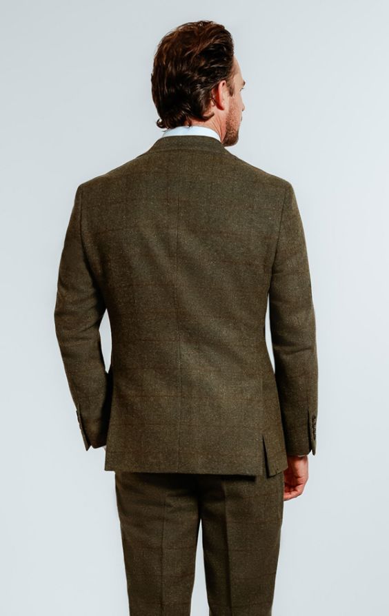 Green hot sale windowpane blazer