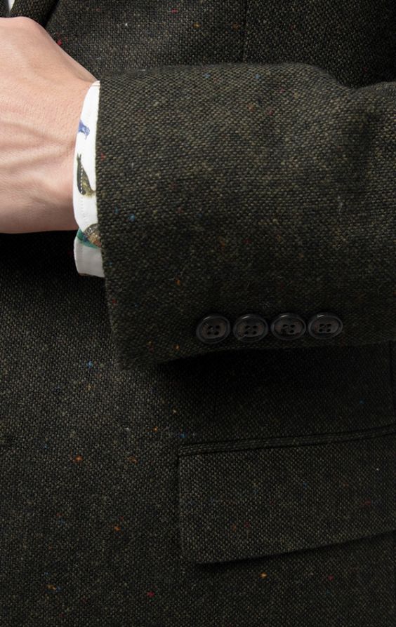 Green donegal clearance tweed jacket