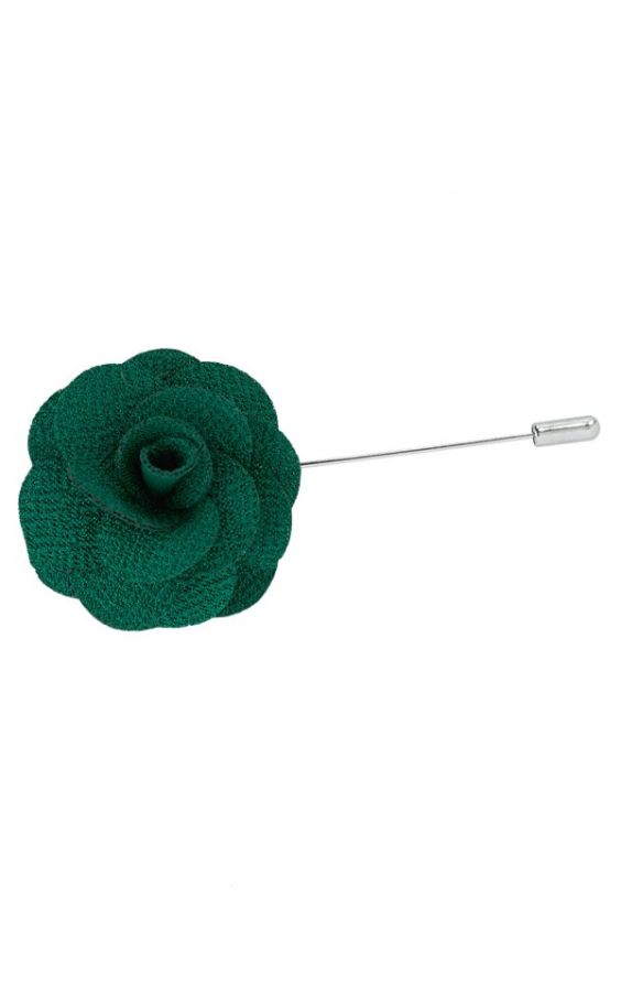 Green hot sale flower brooch