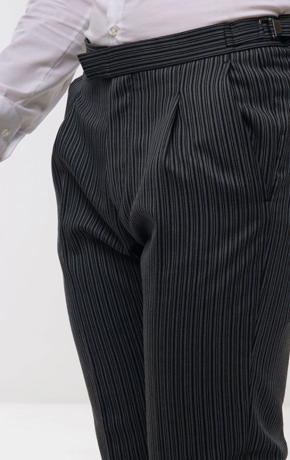 Striped suit trousers