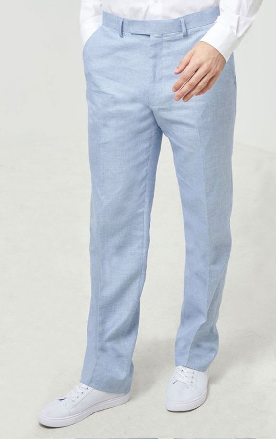 Light Blue Suit: Trousers