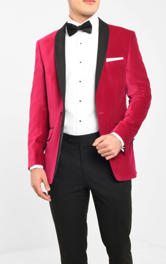 Pink velvet outlet tuxedo jacket