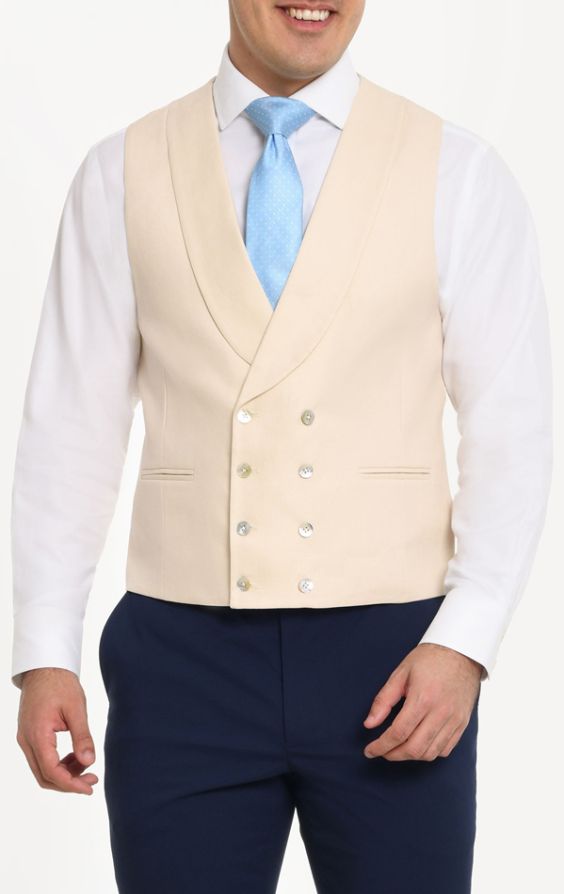 Double breasted shawl collar on sale vest