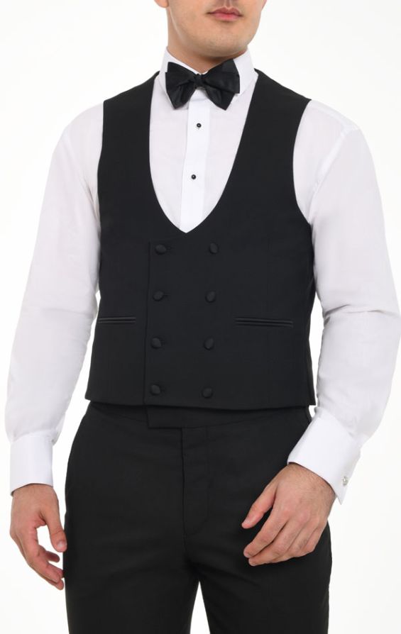 Gray hot sale tuxedo vest