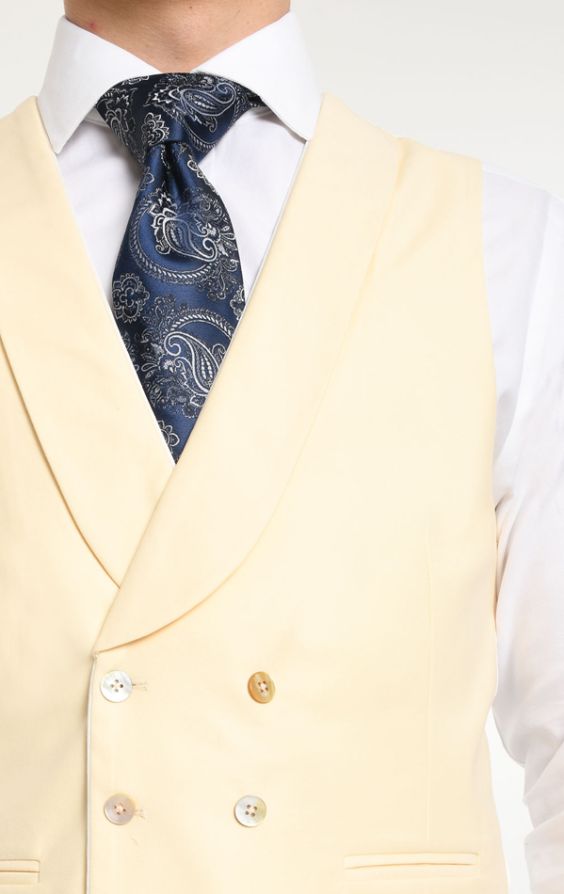 Mens yellow hot sale suit vest