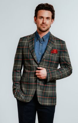 Green tartan clearance blazer mens