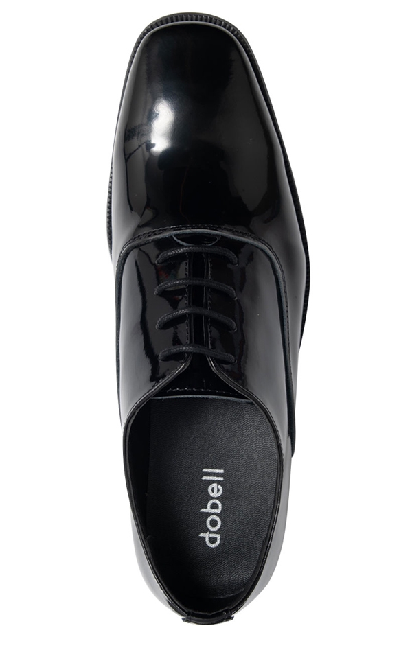 Dobell Navy Patent Contemporary Dress Shoes